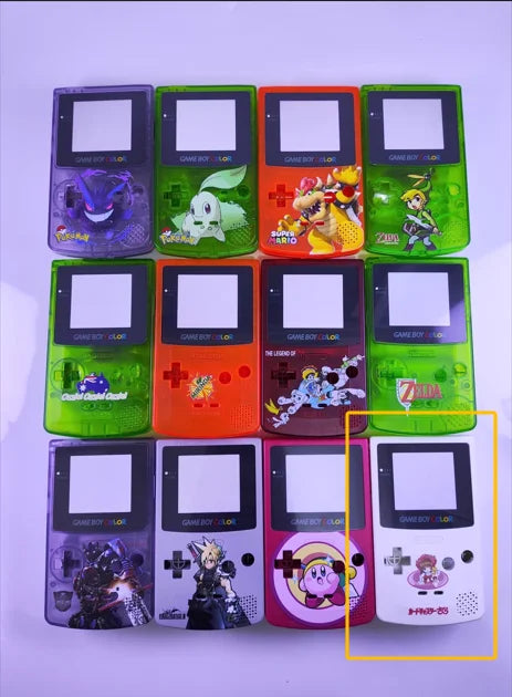 GBC game console shell DIY homemade Pokemon Pikachu Charizard Gengar Squirtle replacement shell