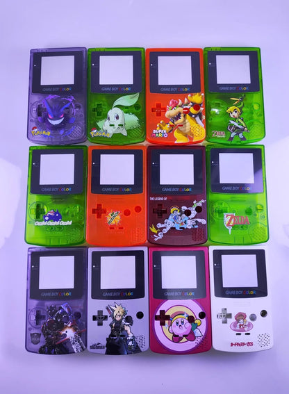 GBC game console shell DIY homemade Pokemon Pikachu Charizard Gengar Squirtle replacement shell