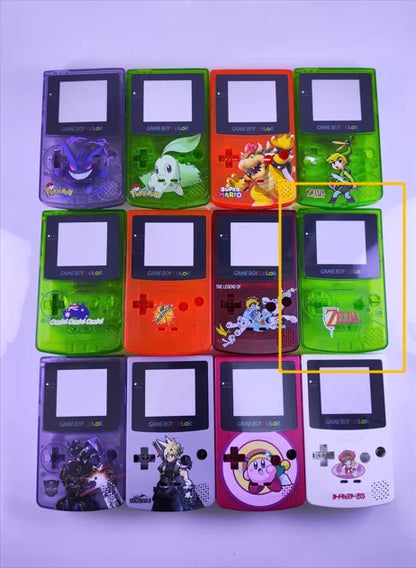 GBC game console shell DIY homemade Pokemon Pikachu Charizard Gengar Squirtle replacement shell