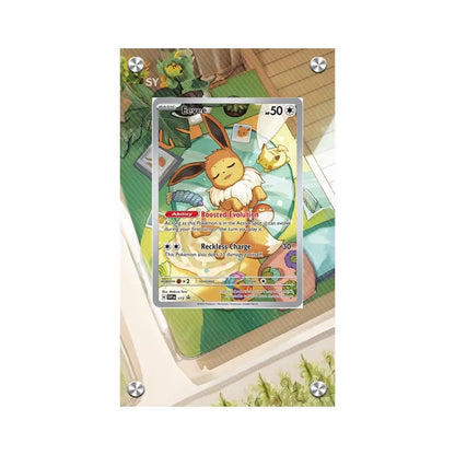 Anime Pokemon Pikachu Eevee Acrylic Extended Painting Stuck Brick Anime Game Collection Card Extended Artwork Display Case Gift