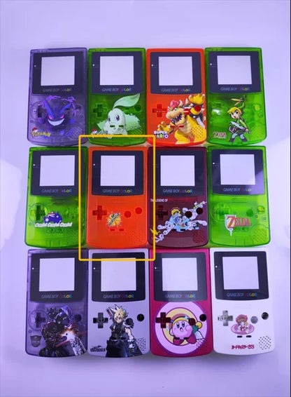 GBC game console shell DIY homemade Pokemon Pikachu Charizard Gengar Squirtle replacement shell