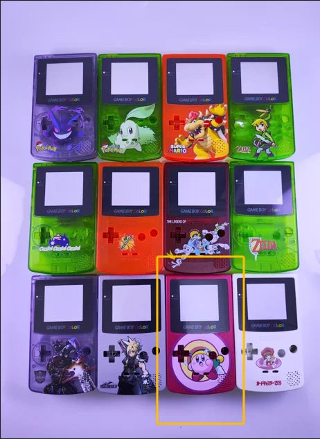 GBC game console shell DIY homemade Pokemon Pikachu Charizard Gengar Squirtle replacement shell