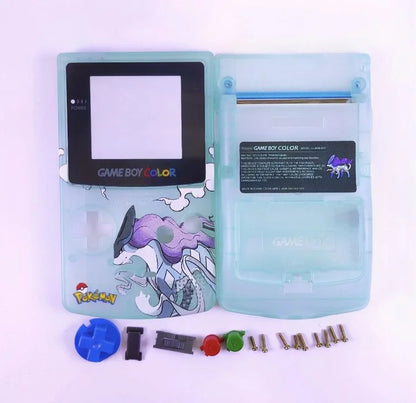 GBC game console shell DIY homemade Pokemon Pikachu Charizard Gengar Squirtle replacement shell