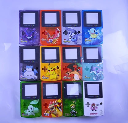 GBC game console shell DIY homemade Pokemon Pikachu Charizard Gengar Squirtle replacement shell