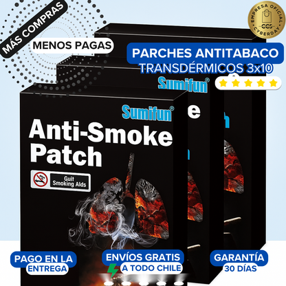Cajas Parche Antitabaco Transdérmico x3 - Total 30 Parches | Stock Limitado ⚠️